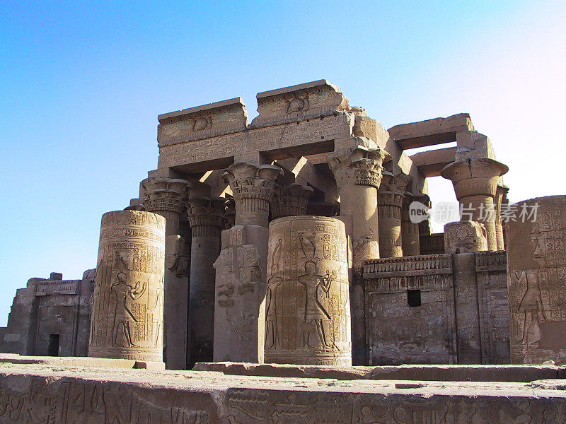 埃及。Kom Ombo, Sobek and Haroeris (Horus)神庙